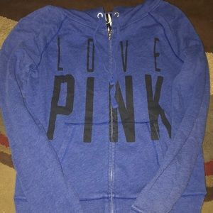 Pink Zip Up Sweatshirt